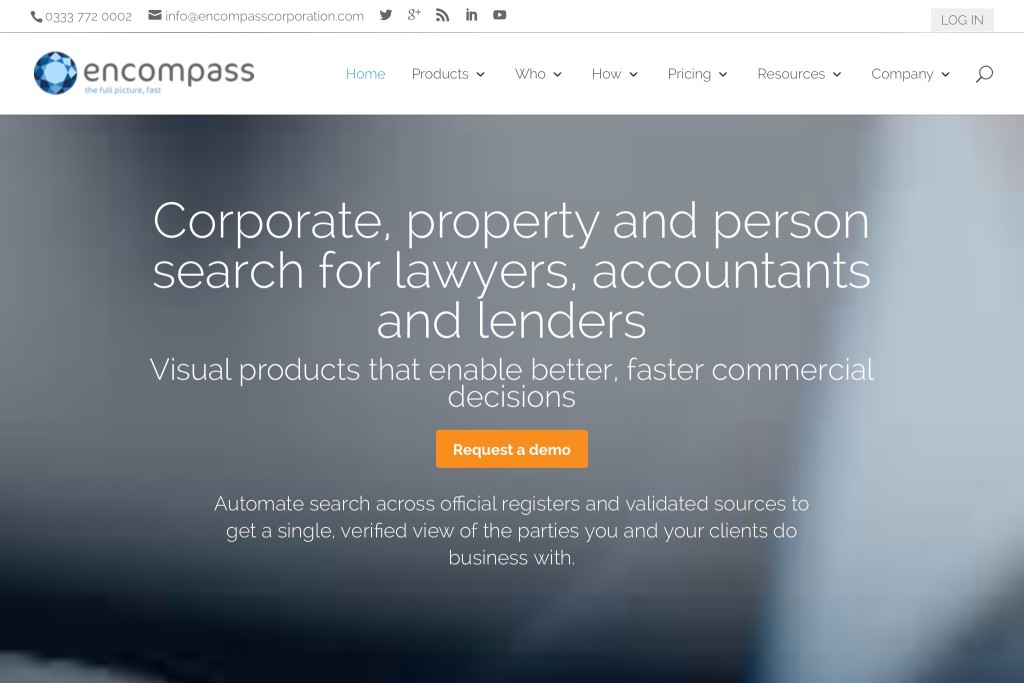 The Encompass Corporation website