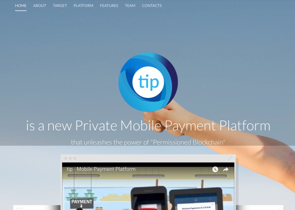 The Tip homepage