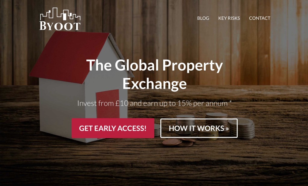 The Byoot Capital website