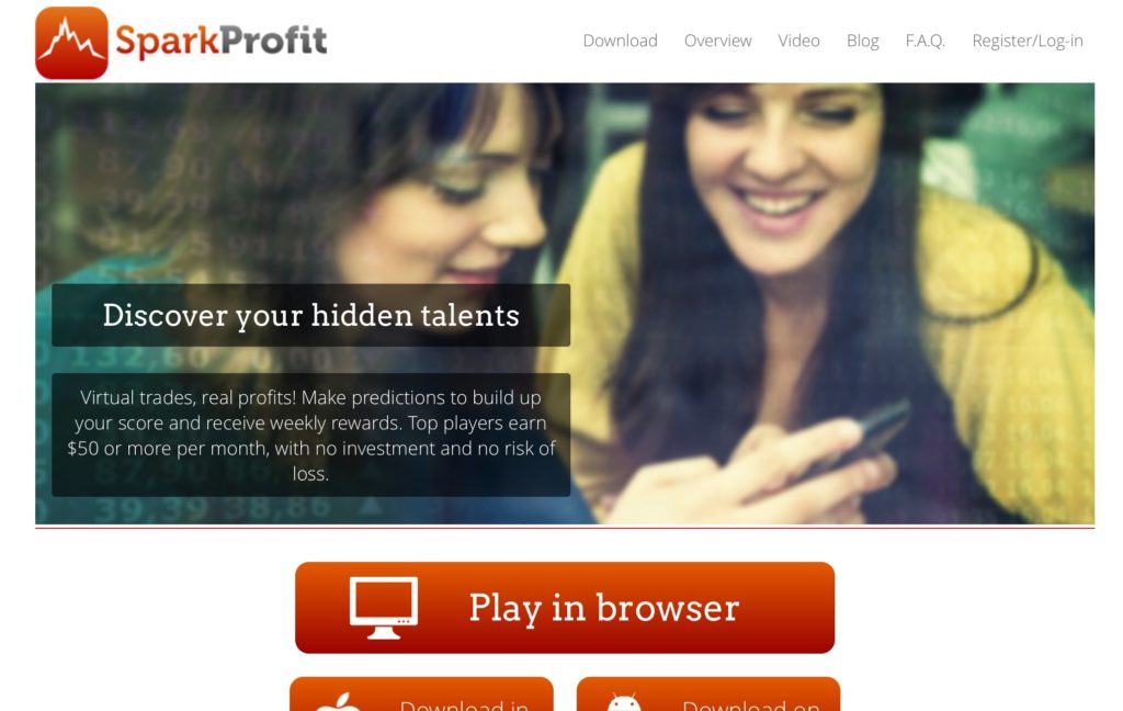 The Spark Profit website