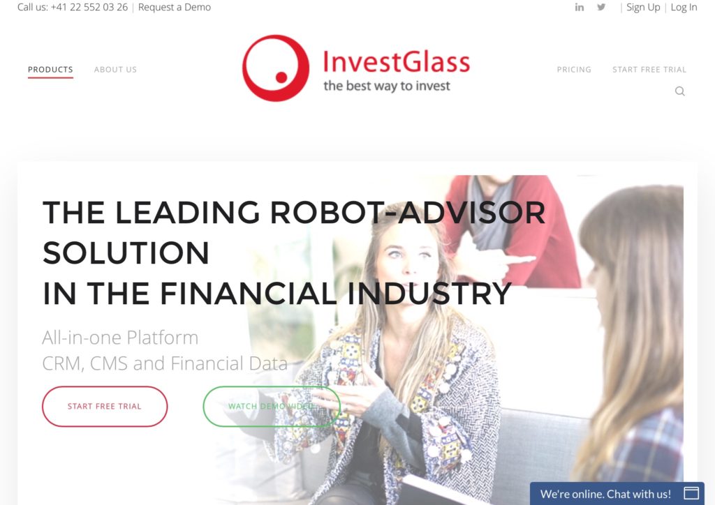 The Investglass website 